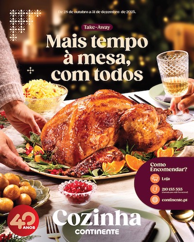 Catálogo Continente Take Away Natal: Mais tempo à mesa com todos.