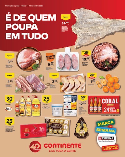 Folheto Continente Madeira Promoções de 4 a 10 novembro