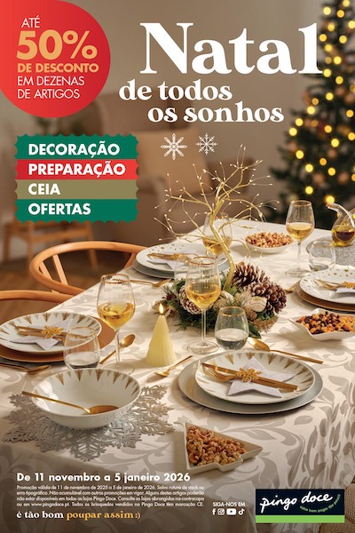 Folheto Pingo Doce Ofertas de Natal
