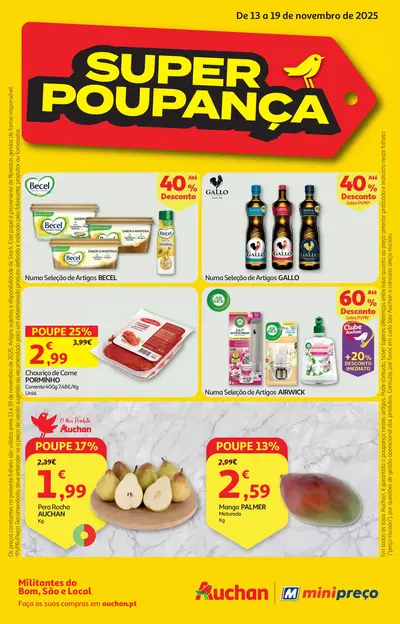 Folheto Minipreço / Auchan de 13 a 19 novembro