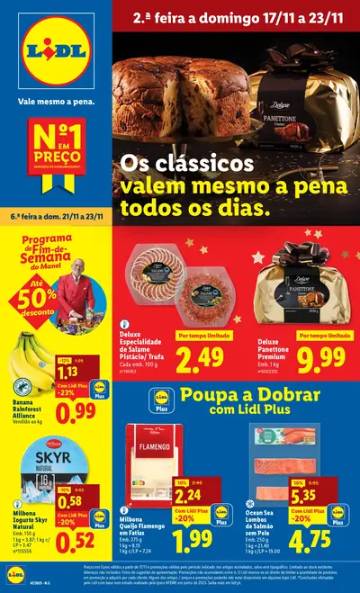 Antevisão Folheto Lidl Promoções de 17 a 23 novembro