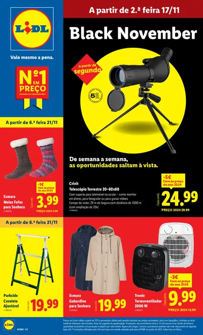 Folheto Lidl Bazar Promoções de 17 a 27 novembro