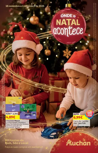 Folheto Auchan - Presentes de Natal