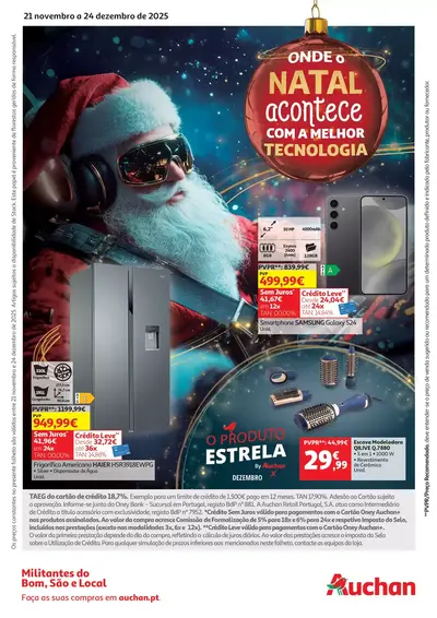 Folheto Auchan - Natal e Tecnologia
