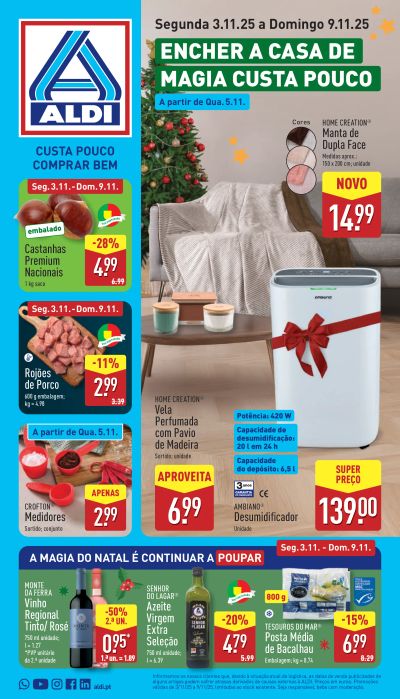 Folheto ALDI Promoções de 3 a 9 novembro