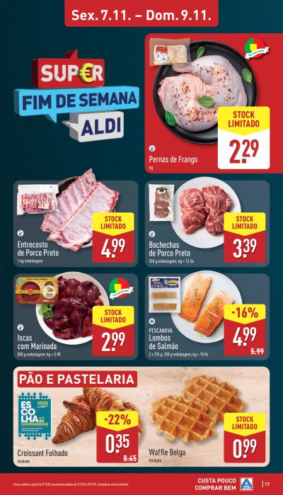 Folheto ALDI Fim de Semana de 7 a 9 novembro