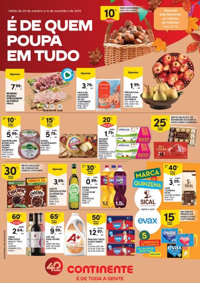 Folheto Continente Açores de 30 outubro a 12 novembro