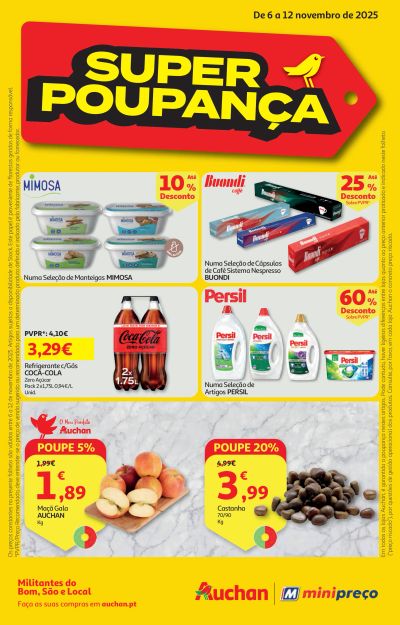 Folheto Minipreço / Auchan de 6 a 12 novembro