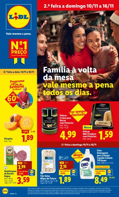 Antevisão Folheto Lidl Promoções de 10 a 16 novembro